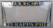 New Pi Kappa Phi License Plate Frame College Fraternity Club - SEALED - picture