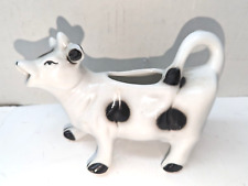 Vintage Porcelain Spotted Cow Creamer 7