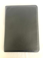 Filofax Metropol A4 Zip Portfolio Folder Organizer Built-In Calculator Black picture