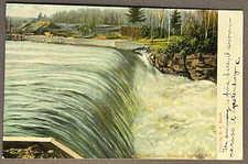 VT Vermont Sheldon Springs, Missisquoi Dam, R. A. Brush, PM ca 1905 Postcard picture