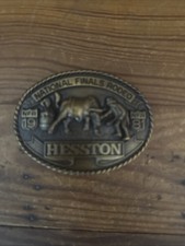 Hesston 1981 NFR National Finals Rodeo Belt Buckle 7th Edition Collector picture