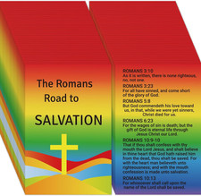 240pcs The Romans Road to Salvation Gospel Tracts Plan of Salvation Prayer Cards picture