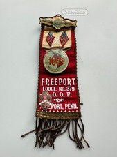 Vintage Independent Order of Odd Fellows Badge Lodge, No. 379 Freeport, PA picture