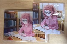 Gakuen Idolmaster Gakumasu Saki Hanami Acrylic Board Glasses Cloth picture