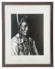 T.J. Hileman Bird Rattler Blackfeet Native American Vintage Photo Glacier Park picture
