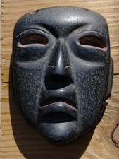 Teotihuacan Burial Stone Mask Mesoamerican Pre-columbian Indian Artifact picture