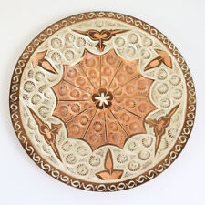 Vintage Copper Made In Turkey Etched Ornate Lace Scrollwork 7.75” Metal Plate picture