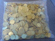 New 1000 Count Bag of Quarter Pusher Slide Tokens. Use on Token Pushers. picture
