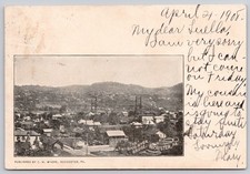Rochester Pennsylvania PA Ohio River Bridge Town View Postcard 1908 picture