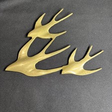 Vintage Mid Century Brass Birds in Flight Wall Hanging Swallows Decor 3 Trio picture