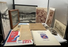WWII 10th Mountain Division ID'd Archive Signed 1948 Remount Blue Book Martin picture