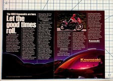 1983 Kawasaki Motorcycles Vintage Ad - Let The Good Times Roll Magazine Print picture