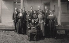 RPPC Bluefield WV West Virginia 4080 Parrish Street Family Photo Postcard F37 picture