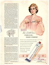 1948 Avon's New Dental Cream Print Ad, Avon Cosmetics, Radio City New York picture