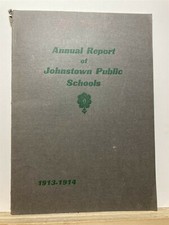 1913 1914 Annual Report Johnstown Public School Gloversville New York Vtg picture