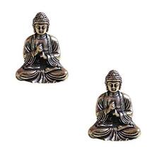 2 Pcs Mini Statue Brass Sakyamuni Buddha Ornaments Creative Home Office Decorati picture