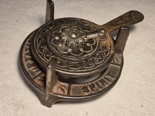 Antique Silver Spirit Stove Alcohol Burning Cast Iron picture