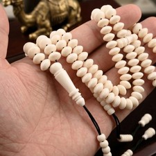 Handmade Camel Bone 100 beads Tasbih, shadhili Prayer Beads, Misbaha, 302176 picture