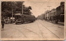 Springfield Limited Interurban Trolley Edwardsville Illinois c1910 Postcard picture