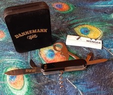 WENGER SWISS ARMY POCKET KNIFE WITH CIGAR CUTTER 6 TOOLS NEW IN BOX... picture