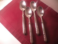 4 Place Oval Soup Spoons Ricci Argentieri Amalfi 18/10 Glossy Stainless 8 1/4