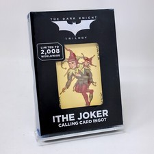Batman The Dark Knight Trilogy The Joker Calling Card Ingot Figure picture