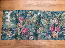 Vintage Sanderson Forest Glade Floral Valance 17”x84” Green picture