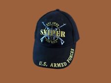 U.S MILITARY SNIPER HAT ONE SHOT ONE KILL EMBROIDERED U.S ARMED FORCES CAP picture