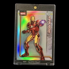 Iron Man REFRACTOR TOPPS CHROME MARVEL CARD MINT picture