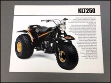 1982 Kawasaki KLT250 ATC 3-wheeler 1-page Vintage Sales Brochure Sheet picture