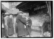 Photo:Jack Kaufman at Newspaper Stand ca 1915 1920 picture