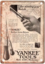Vintage 1924 North Bros. Tools Ad Reproduction Metal Sign Z194 picture