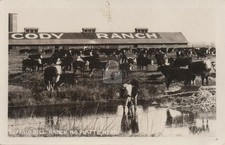 1926 Buffalo Bill Cody Ranch WY Wyoming RPPC Photo Postcard COPY picture