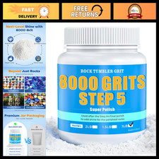 Premium Polishing Grits 8000 - Aluminum Oxide, Step 5 Tumbling Media for Stones picture