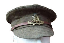 BRITISH 1918 DATED WW1 OTHER RANKS WOOL TRENCH CAP ROYAL ARTILLERY picture