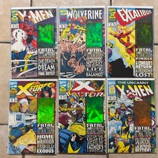 X-Men 25 & Wolverine 75 X-Force 25 Excalibur 71 X-Factor 92 Uncanny X-Men 304 picture
