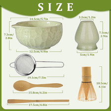 Matcha whisk Set,Japanese Matcha Set,Matcha Bowl with Spout,Matcha Whisk and ... picture