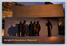 Dwight D. Eisenhower Memorial Washington DC Bronze Sculpture Postcard picture