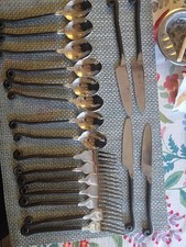 GOURMET SETTINGS Treble Clef 18/10 Stainless. Partial  Set 19. Pcs. ( USED ) picture