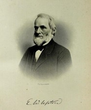 1888 Engraving Elijah Wood Upton Essex County Peabody Ma. History Genealogy picture