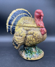VTG Napcoware Turkey Covered Dish Japan Thanksgiving Ceramic Candy Dish READ picture