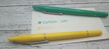 Vintage Sanford's Expresso Marker Pen Green And Yellow Medium Tip 0.5mm picture