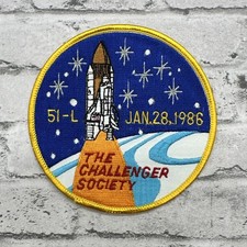 NASA STS-51L 1986 Space Shuttle Challenger SOCIETY Commemorative Patch 4X3