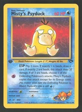 English LP Misty's Psyduck 090/132 G2 1st Edition Pokemon Gym Challenge picture