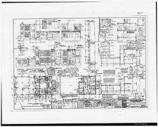 Architectural Floor Plans Sections Elevations 1900s Line Drawing Blueprint picture
