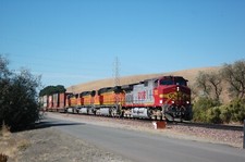 BNSF GE C44-9W 702 at Christie CA Oct 2005 5 x 7 Photo picture