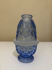 Weishar Moon And Star Kimberlite Blue 3 Piece Beehive Fairy Lamp picture
