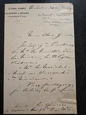 French General & Marshal Edmond LeBoeuf Signed Letter -  Signature- Autograph  picture