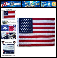 2x3 ft (24x36 in) Heavy-Duty American Flag – 100% Made in USA, FMAA Certified – picture
