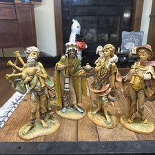 Vtg 12” Scale Fontanini Nativity Figurines Italy Spider Mark Depose E Simonetti  picture